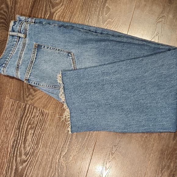 ❤️ NWOT! LOFT HIGH RISE STRAIGHT LEG  SPARKLE JEANS, RAW HEM, 16 (33) - Picture 10 of 10